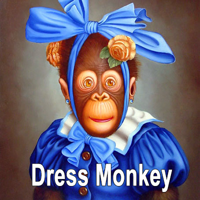 Dress Monkey oil paintings