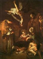 Caravaggio - The Nativity with Saints Francis and Lawrenc