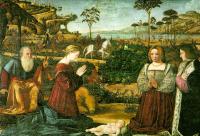 Carpaccio - Holy Family with Two Donors