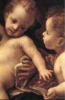 Correggio - Virgin and Child with an Angel (detail)