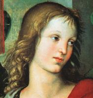 Raphael - Angel, fragment of the Baronci Altarpiece