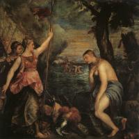 Titian - Spain Succouring Religion