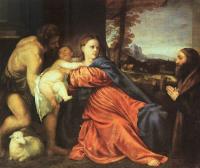 Titian - Holy Family and Donor