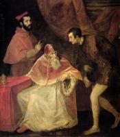 Titian - Pope Paul III and nephews