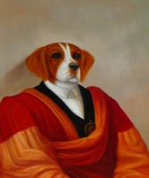 Unknown - Oil painting of dog