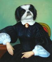 Unknown - Oil painting of dog