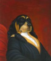 Unknown - Oil painting of dog