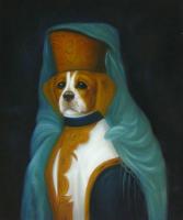 Unknown - Oil painting of dog