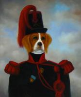 Unknown - Oil painting of dog