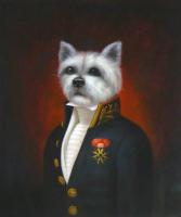 Unknown - Oil painting of dog