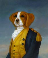 Unknown - Oil painting of dog