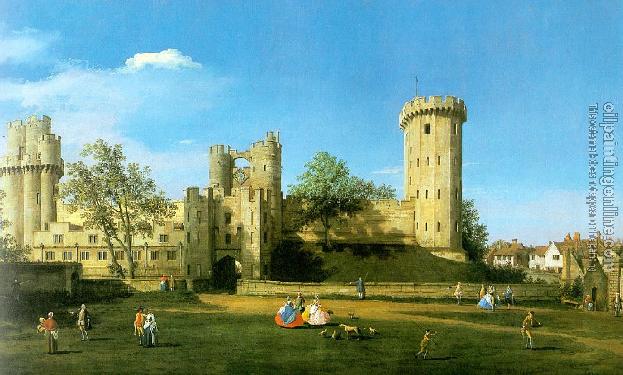 Canaletto - Warwick Castle- The East Front