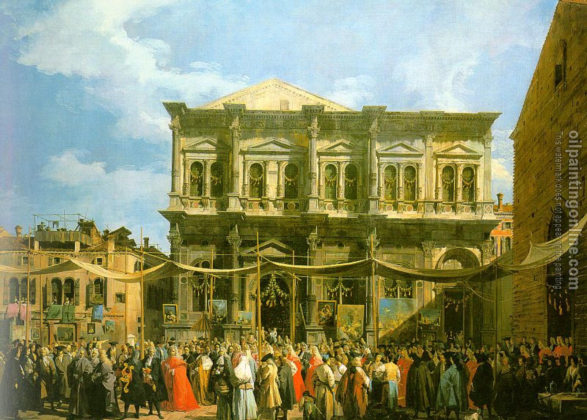 Canaletto - Venice: The Feast Day of St. Roch (The Doge Visiting the Church and the Scuola di San Rocco)
