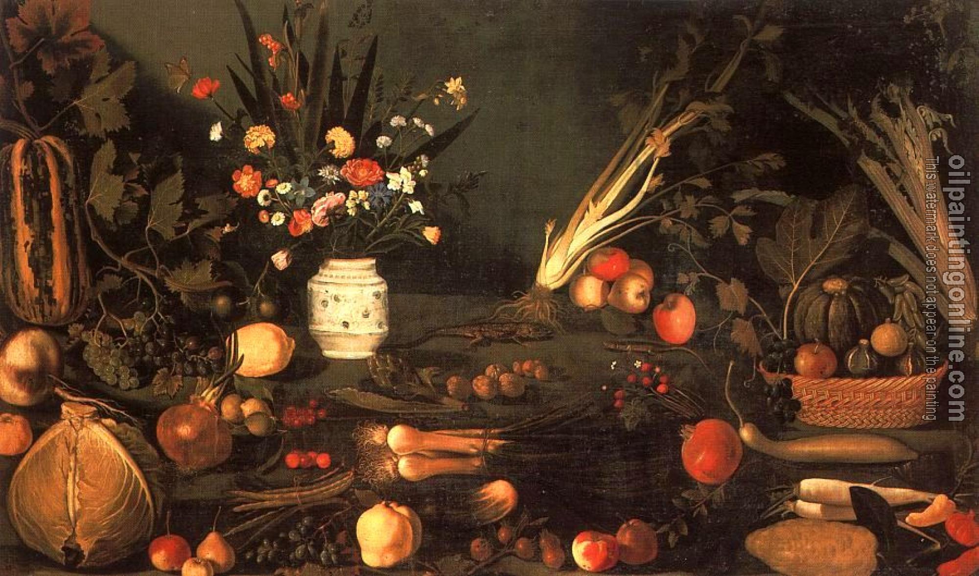 Caravaggio - Still-Life with Flowers and Fruit