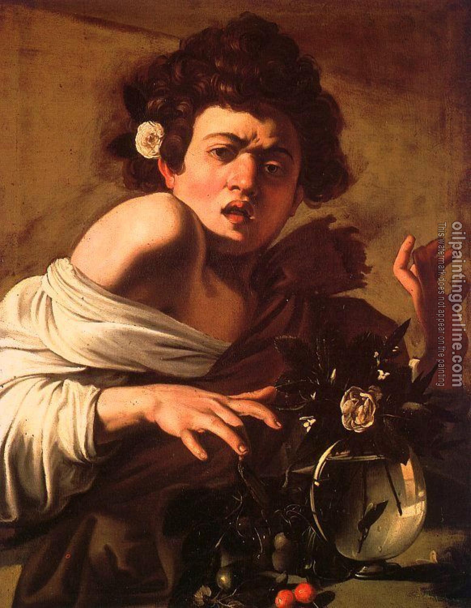 Caravaggio - Youth Bitten by a Green Lizard