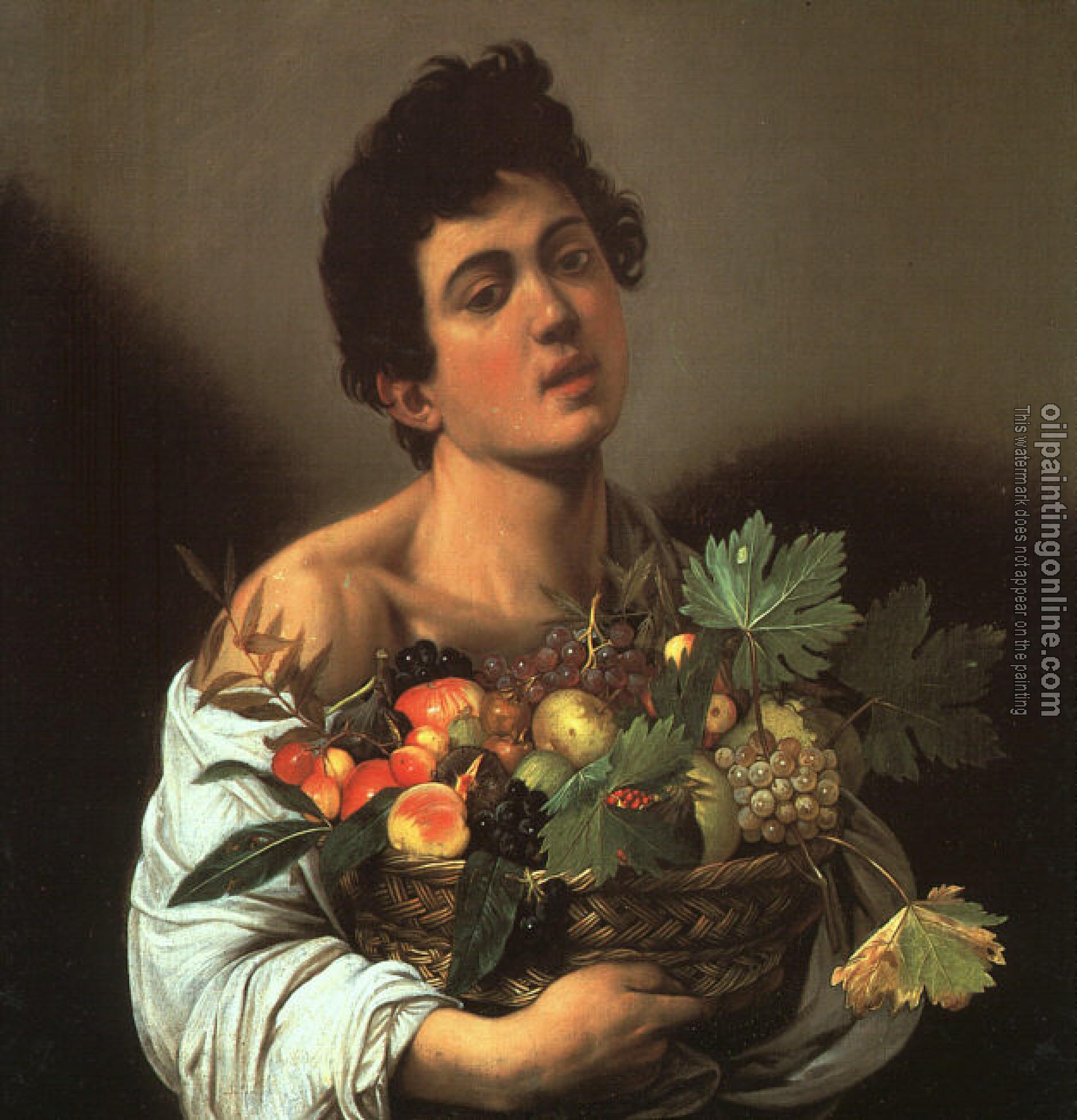 Caravaggio - Youth with a Flower Basket