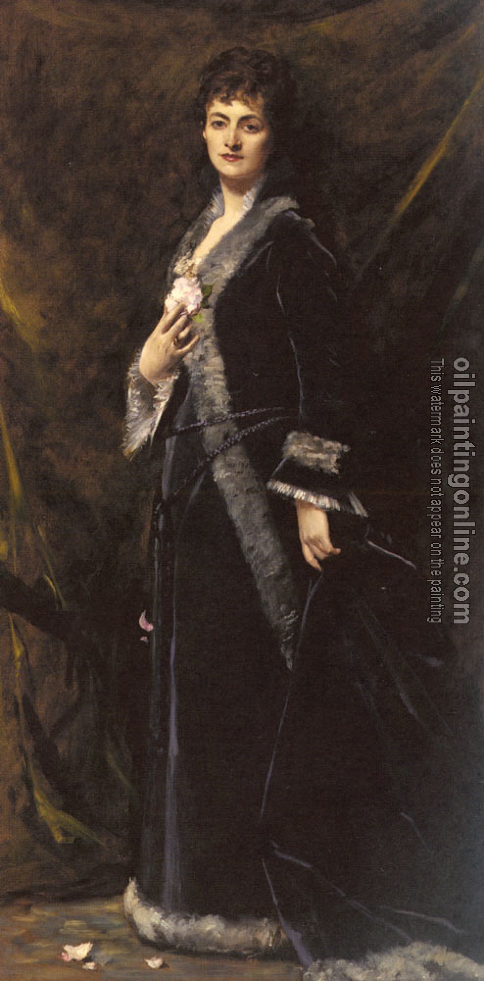 Carolus-Duran - A Portrait Of Helena Modjeska Chlapowski