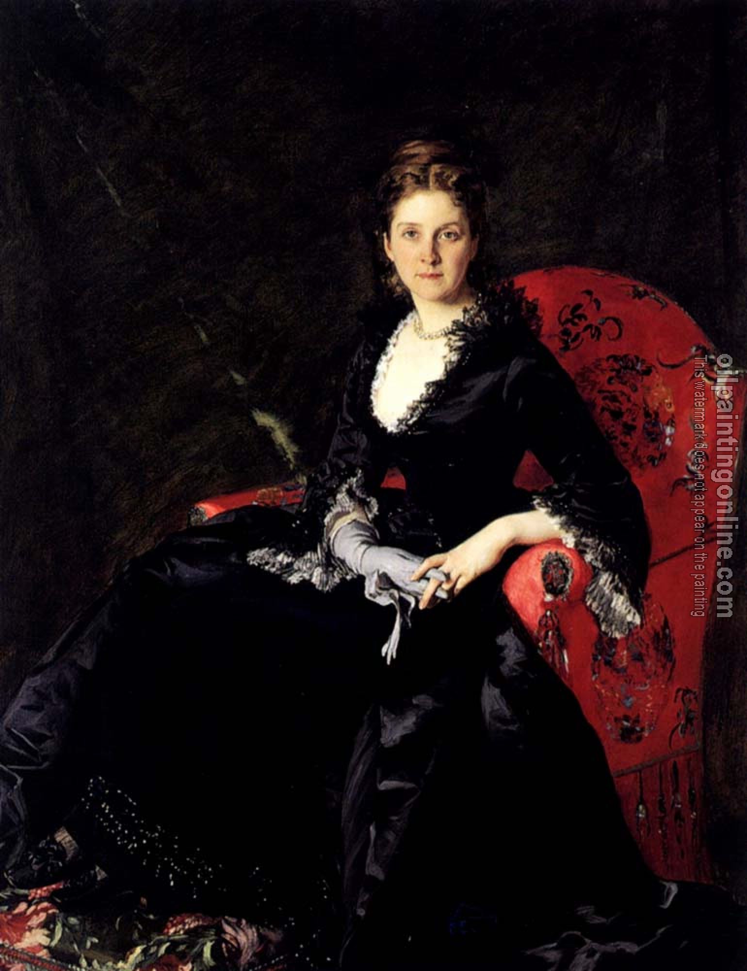 Carolus-Duran - Portrait Of Mme N M Polovtsova