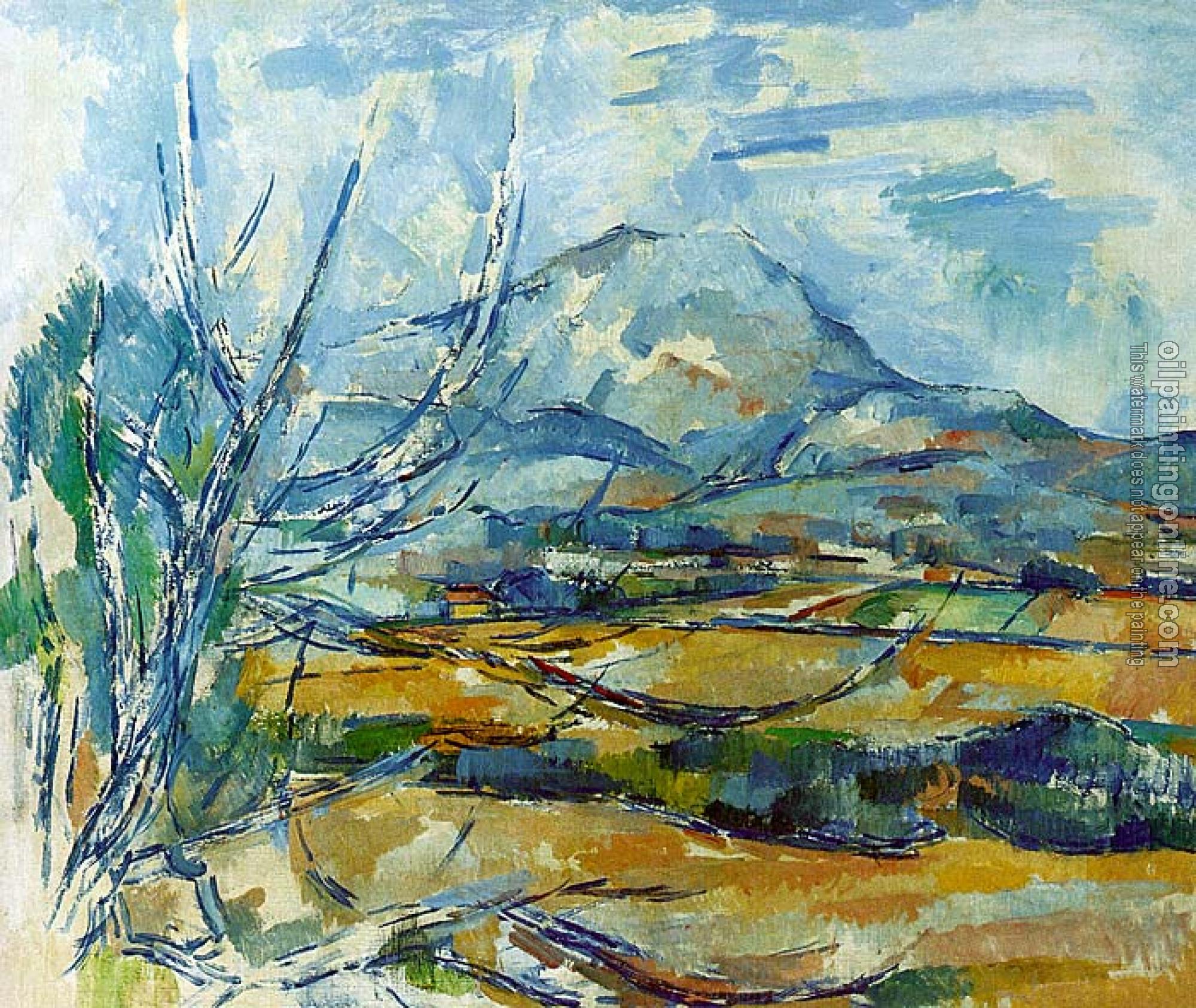 Cezanne, Paul - Montagne Sainte-Victoire - Canvas Painting For Sale