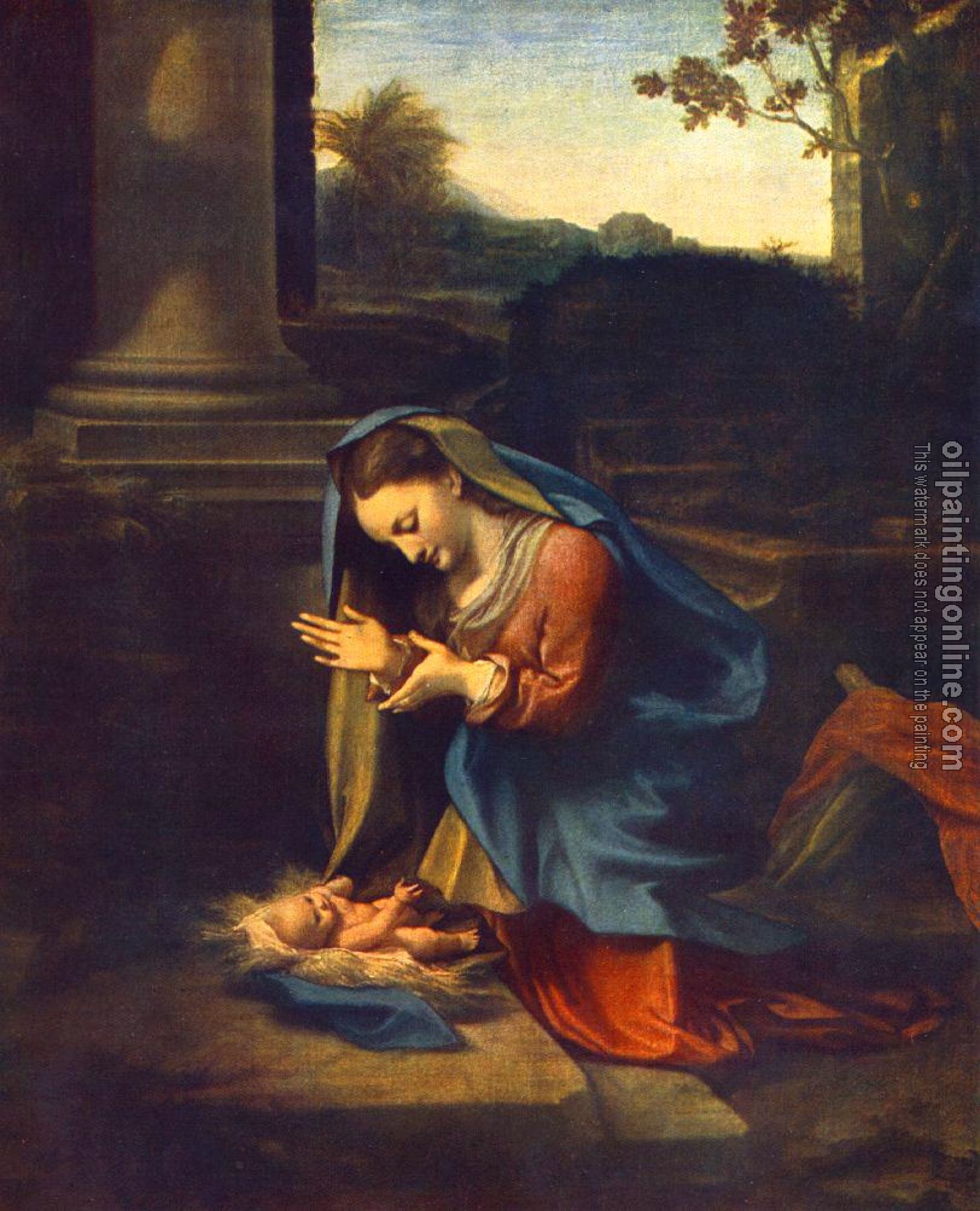 Correggio - The Adoration of the Child