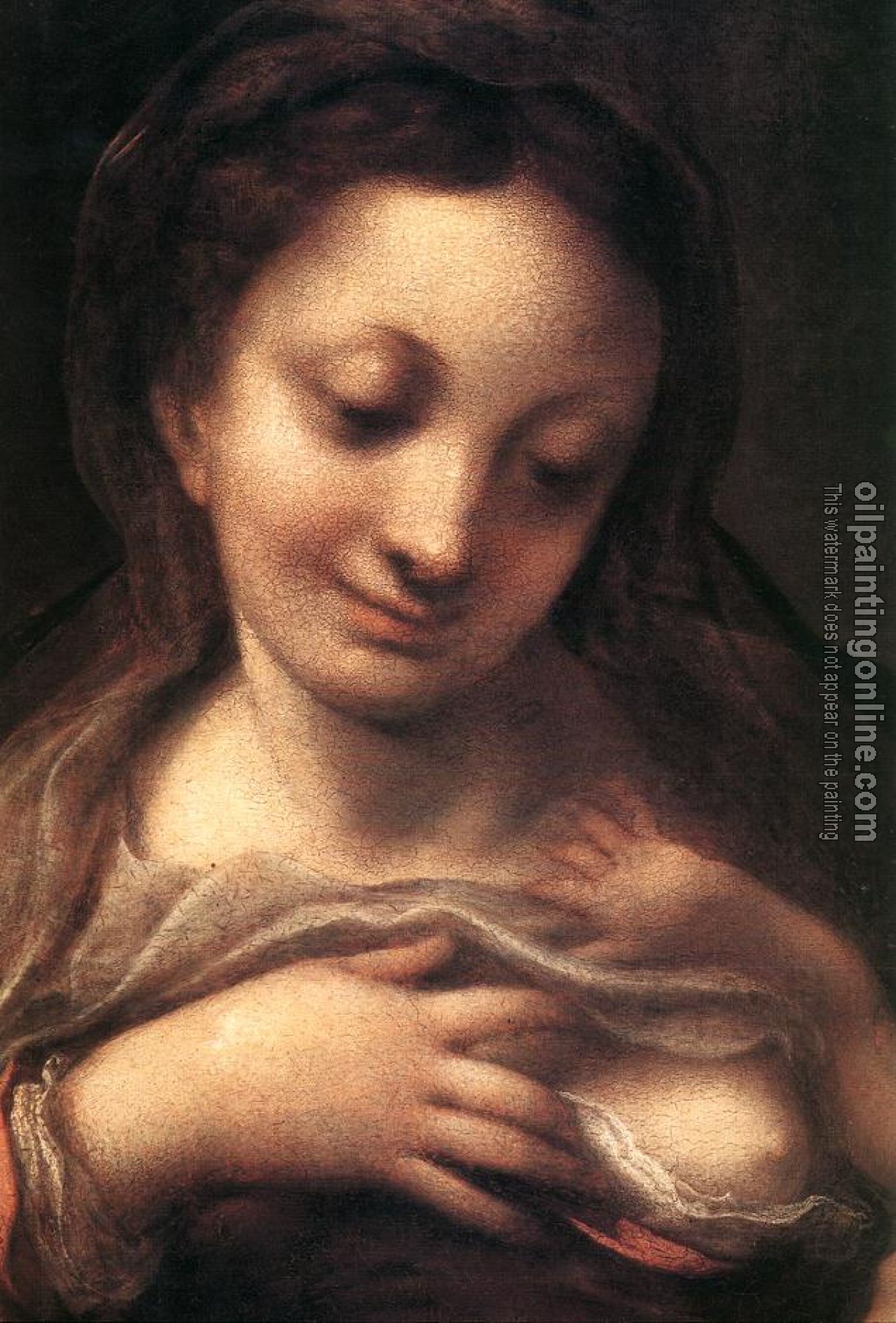 Correggio - Virgin and Child with an Angel (Madonna del Latte)