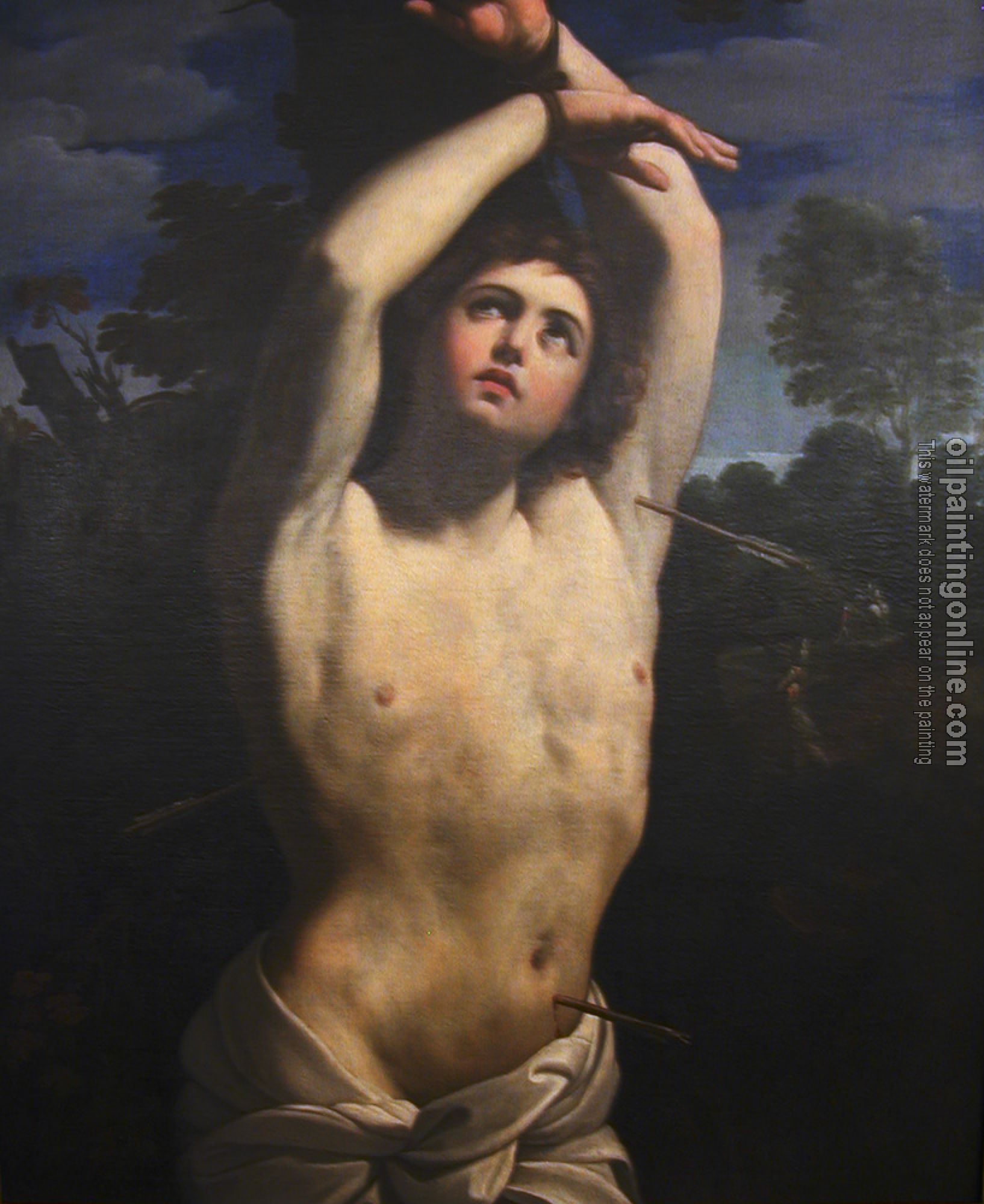 Guercino - Reni Guido St Sebastian detail