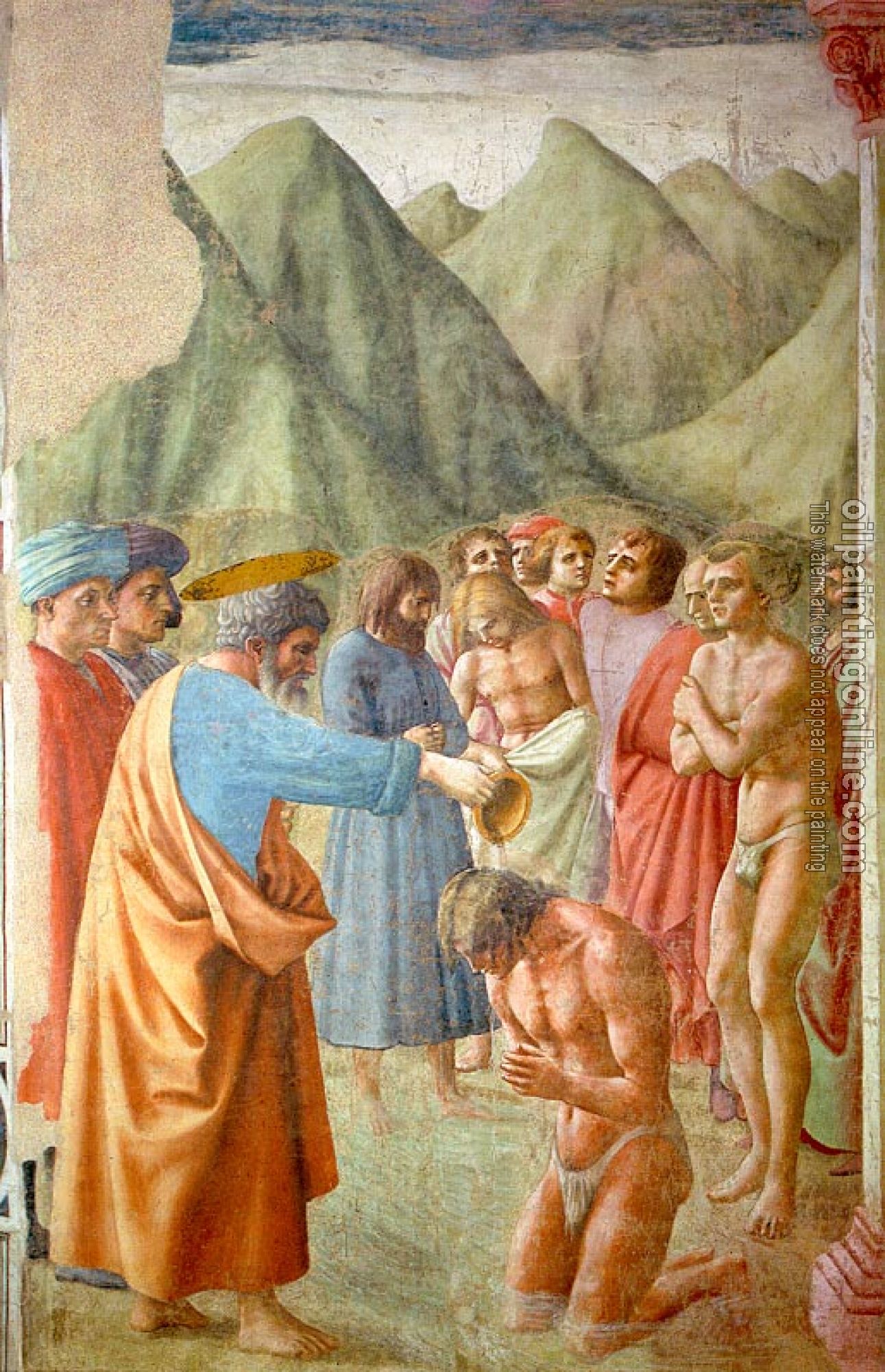 Masaccio - religion oil painting