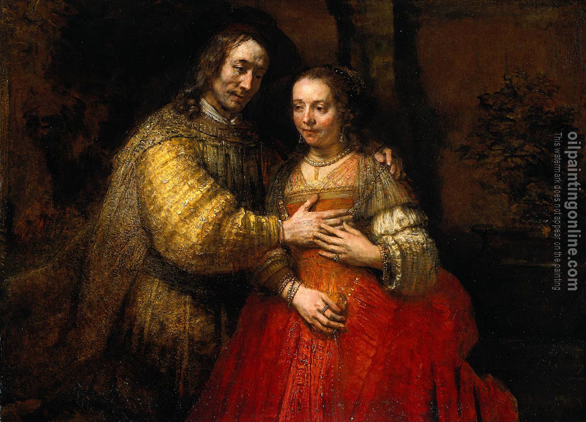 Rembrandt - Portrait of Two Figures from the Old Testament, known as 'The Jewish Bride'