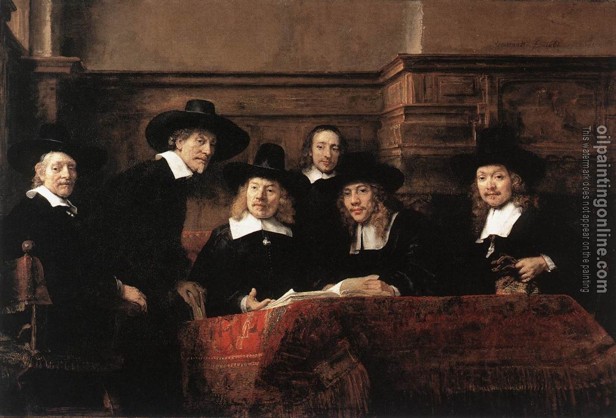 Rembrandt - Sampling Officials of the Drapers' Guild