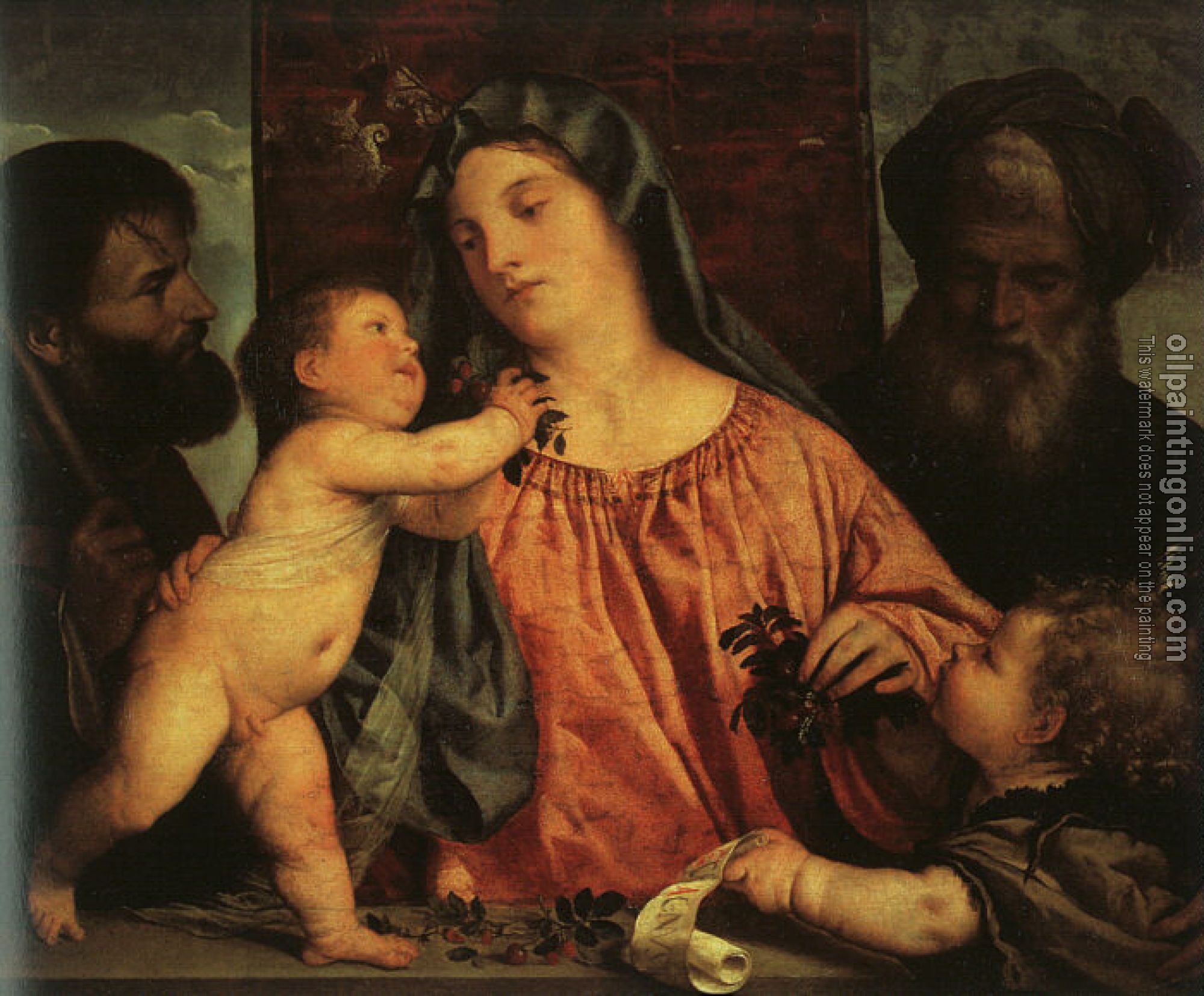 Titian - Madonna of the Cherries