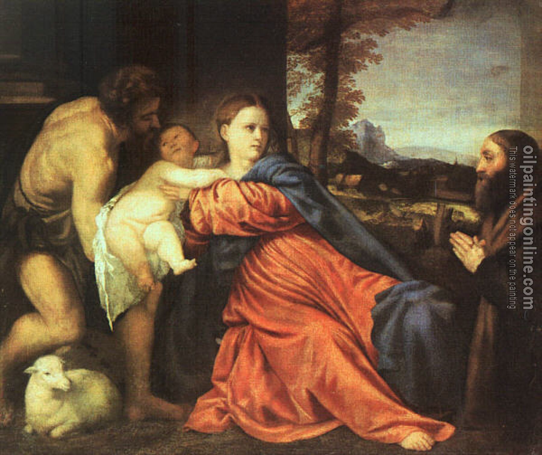 Titian - Holy Family and Donor