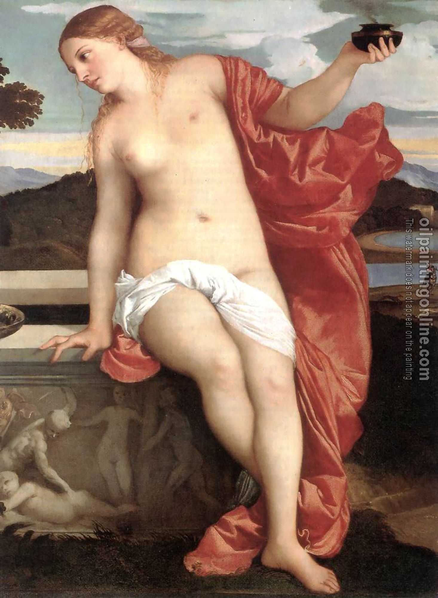 Titian - Sacred and Profane Love detail