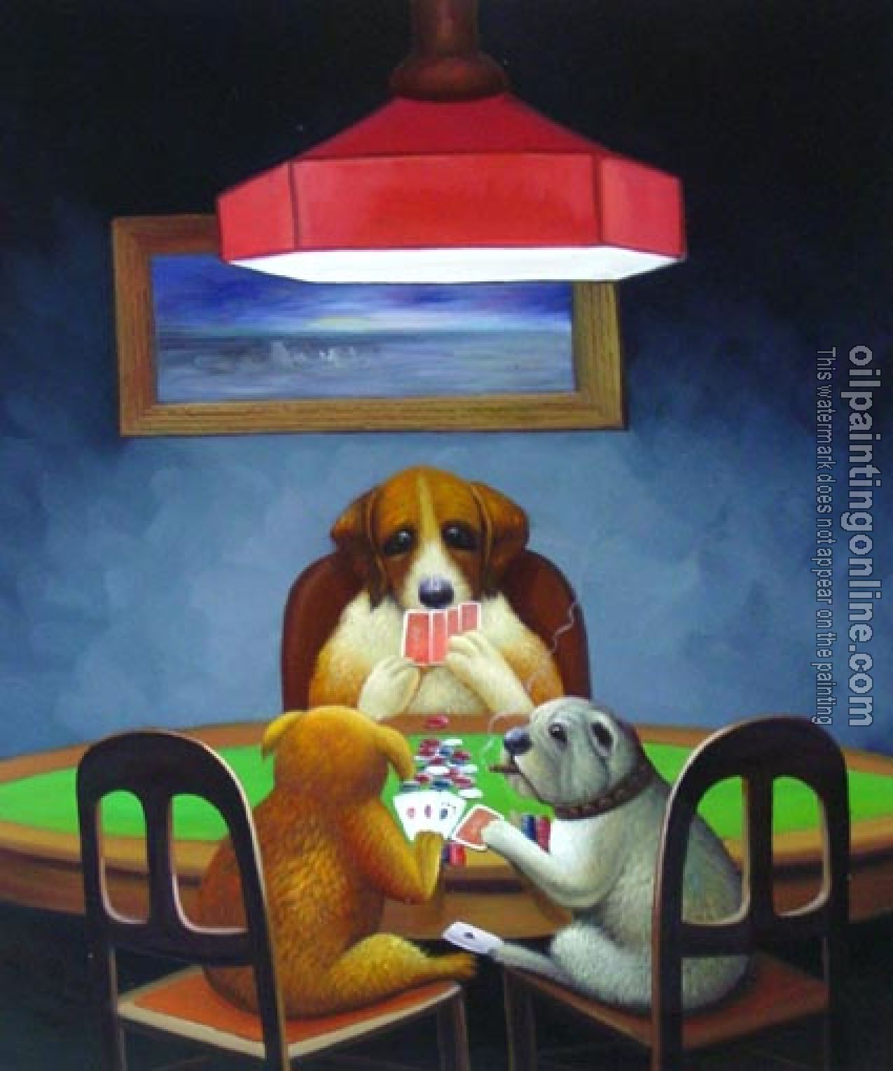 Oil Painting Reproduction - Oil painting of dog